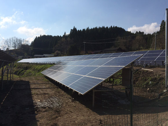 大分県竹田市A 216kw 売電開始しました。